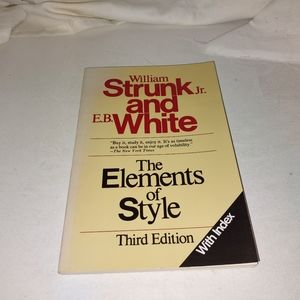 The Elements of Style by William Strunk Jr. and E. B. White 1979 Vintage GC